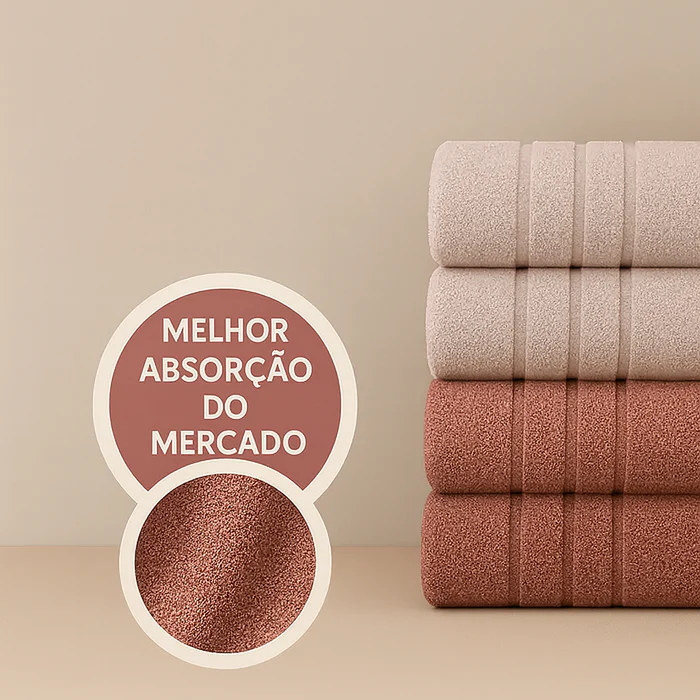 Kit 10 Toalhas de Banho Gigantes Fio Penteado - 🔥Liquidação de Fim de Ano🔥